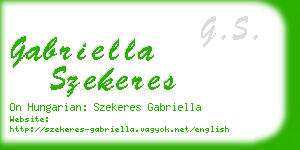 gabriella szekeres business card